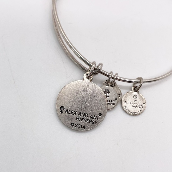 Alex and Ani Silver Tone Aunt Charm Bracelet - Picture 3 of 3
